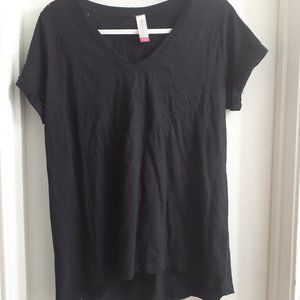 No Boundaries Black Top Women XXL Tshirt Plus